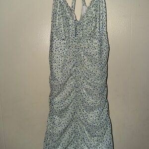 H&M Blue Floral Midi Dress